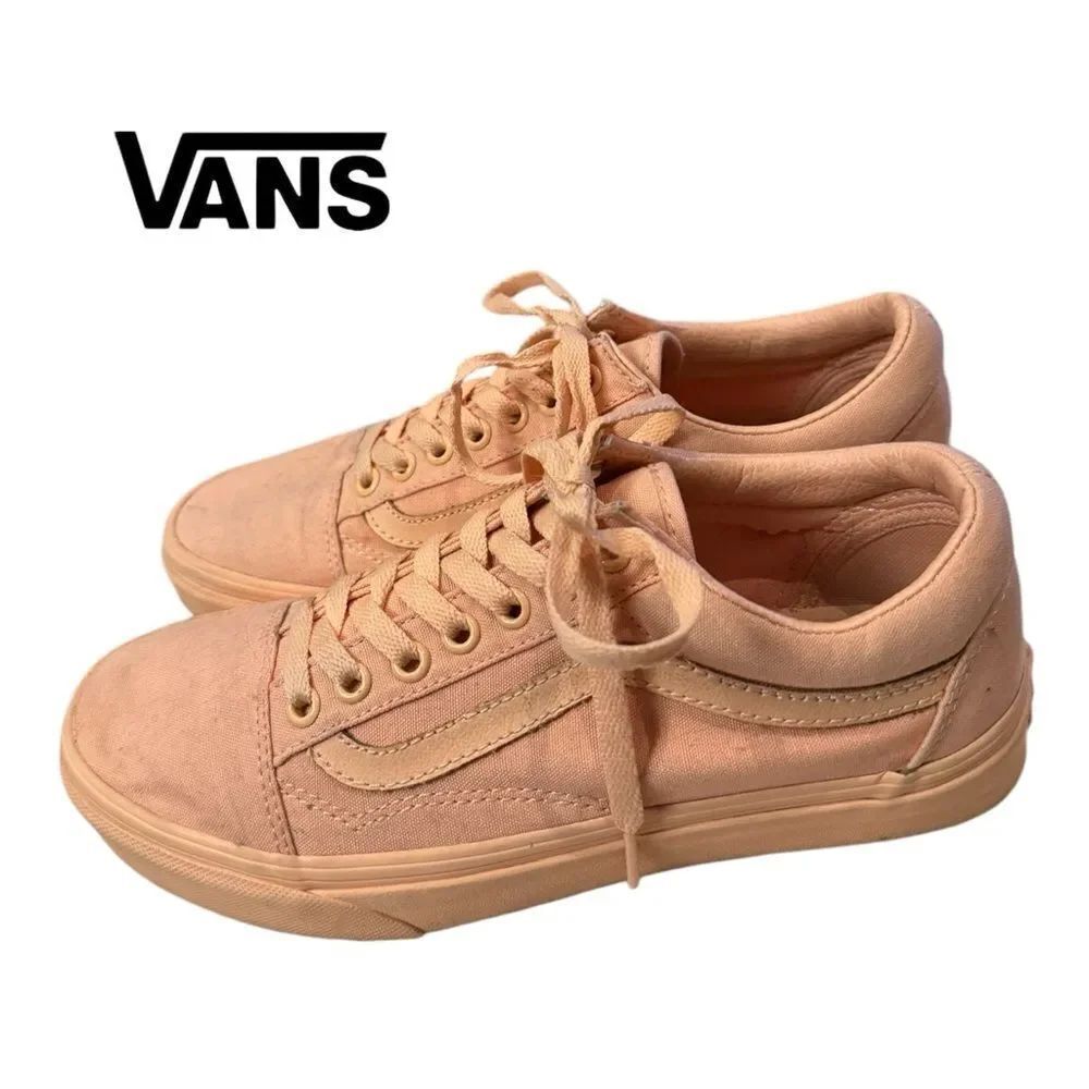 Vans Off The Wall Old Skool Canvas Peach Women's Sneakers 8.5